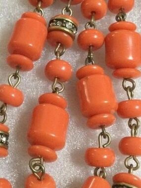 Orange J Crew Necklace